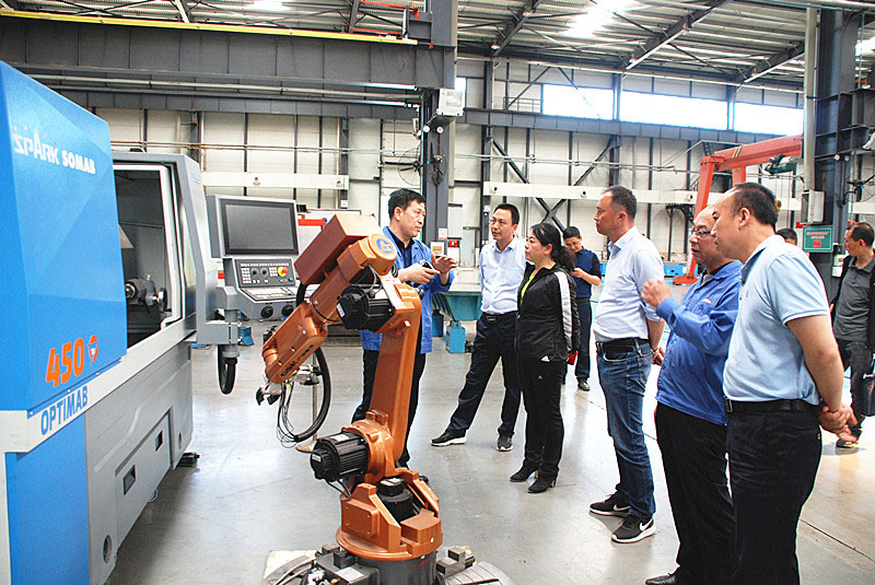 甘肅省委財經辦調研組調研星火公司“三化”改造工作