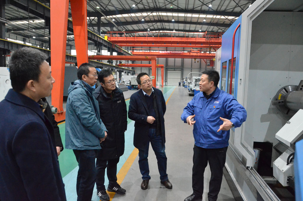 甘肅省工信廳調研組來星火機床公司調研