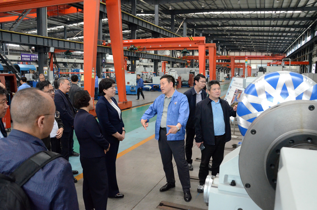 甘肅省政協調研組來星火機床公司調研企業生產經營工作