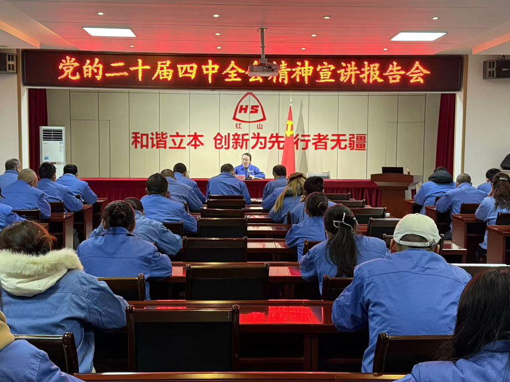 星火數控紅山黨支部舉行深入學習二十屆四中全會精神報告會 星火數控紅山黨支部舉行深入學習二十屆四中全會精神報告會